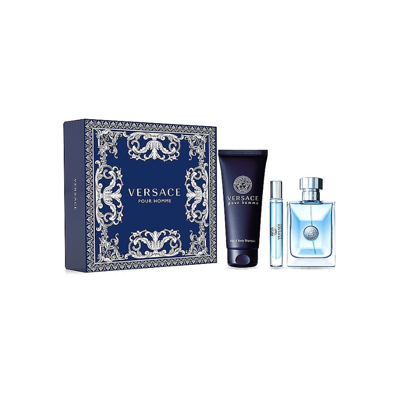 Versace Pour Homme Edt Natural Spray Gift Set 100ml