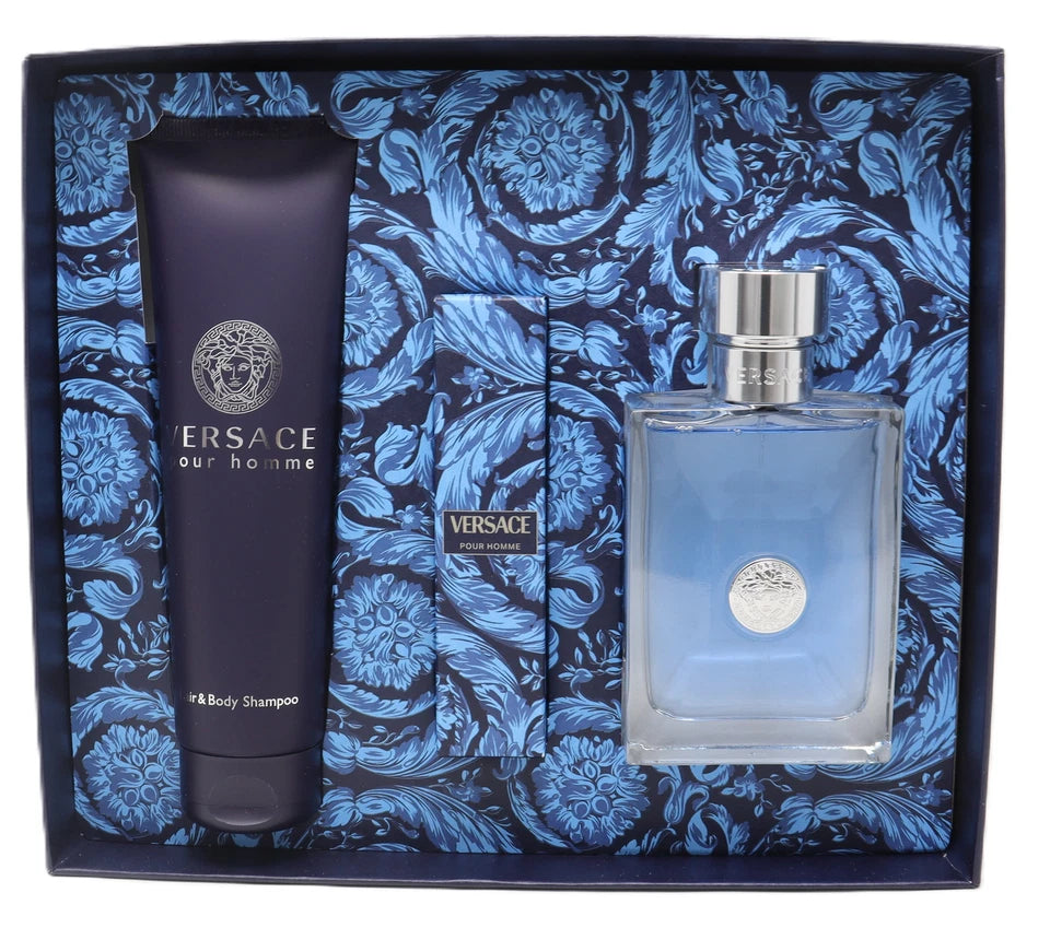 Versace Pour Homme Edt Natural Spray Gift Set 100ml