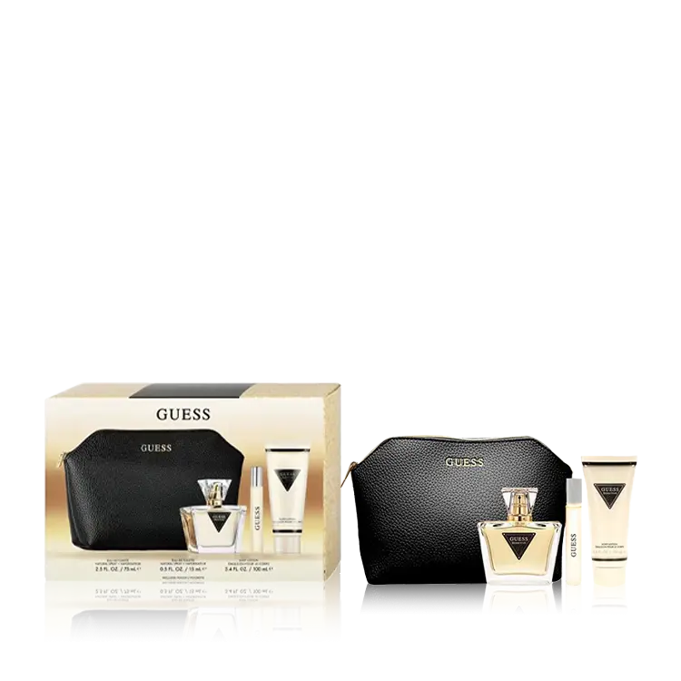 مجموعة جيس سيداكتيف النسائية أو دو تواليت 75 مل + لوشن للجسم 100 مل + عبوة صغيرة 15 مل + حقيبة