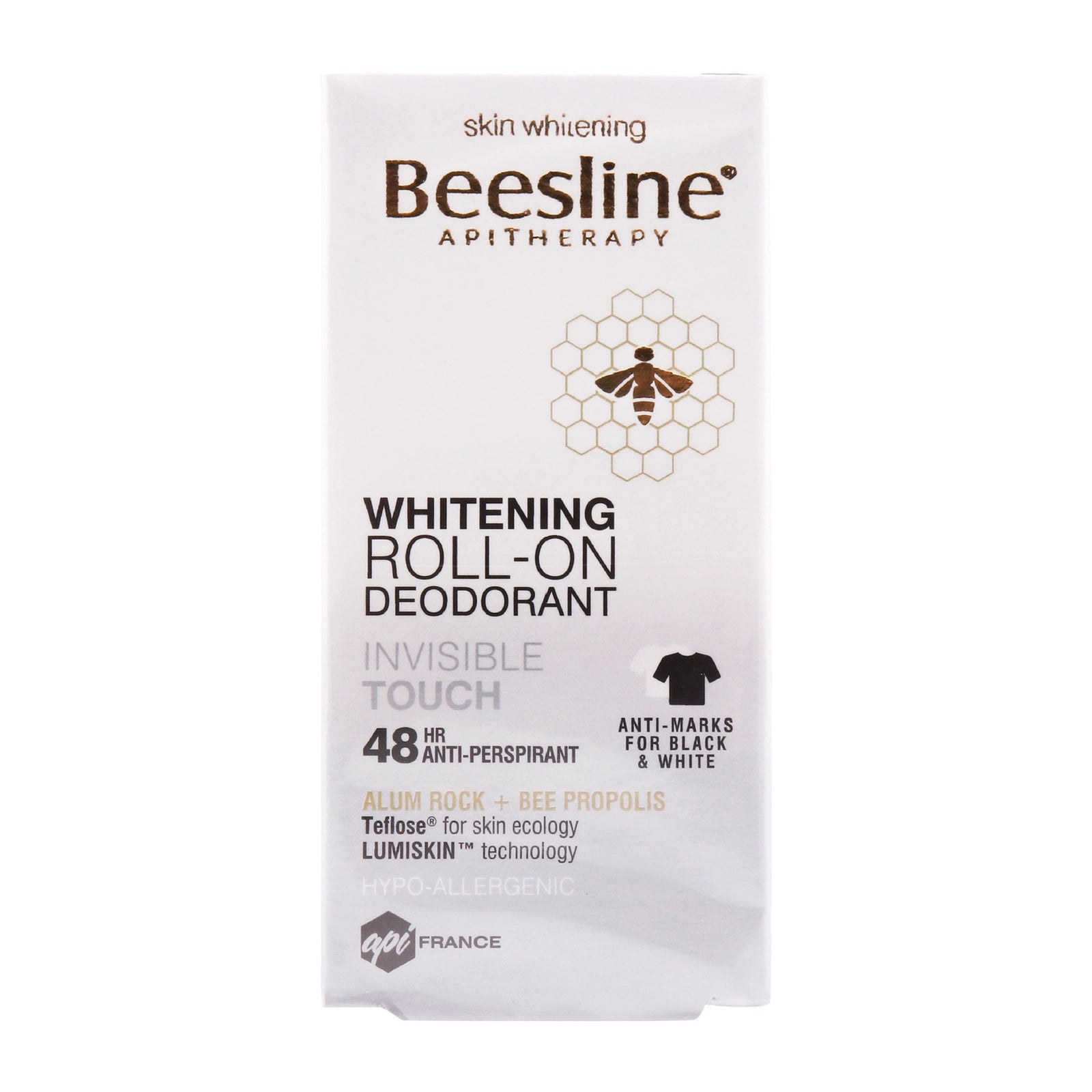 Beesline Invisible Touch Whitening Roll-On Deodorant White 50ml
